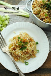 Rice Pilaf. Cut the time you spend in the kitchen in half with this recipe. All the other rice pilaf recipes take so much longer to make. This one is really is quick and the results are out of this world! Add this recipe to all you other easy dinner recipes for a home run meal!