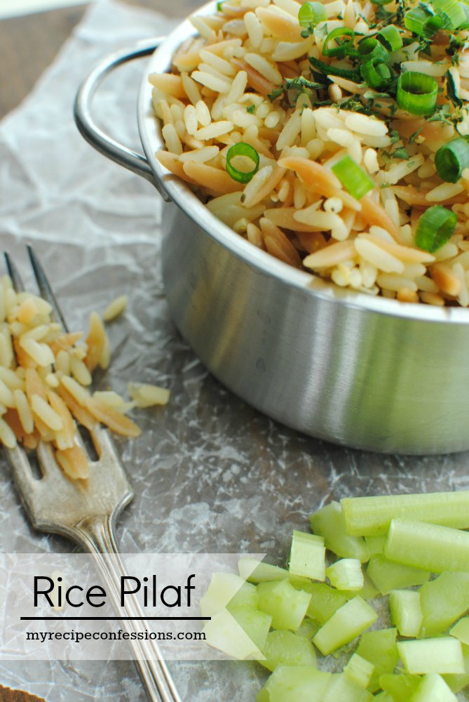 Rice Pilaf. Cut the time you spend in the kitchen in half with this recipe. All the other rice pilaf recipes take so much longer to make. This one is really is quick and the results are out of this world! Add this recipe to all you other easy dinner recipes for a home run meal! 