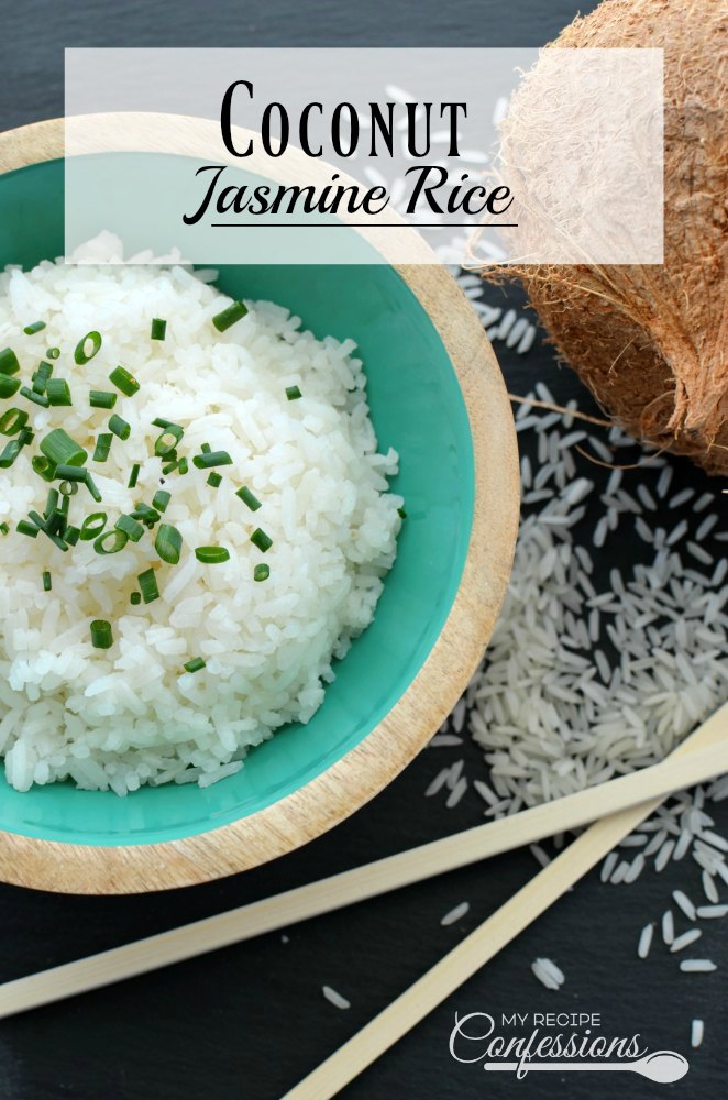Coconut Jasmine Rice is an easy recipe that has a warm and comforting flavor. It is ready to eat in under 20 minutes and is the perfect side dish for any meat! 