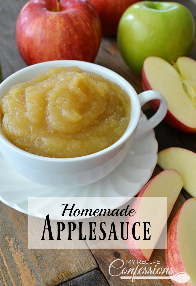 Homemade Applesauce is so easy and delicious, you will never buy it from the store again! Just a few minutes on the stovetop and walla, you have the best applesauce EVER! My family loves this recipe and I plan on making it over and over again.
