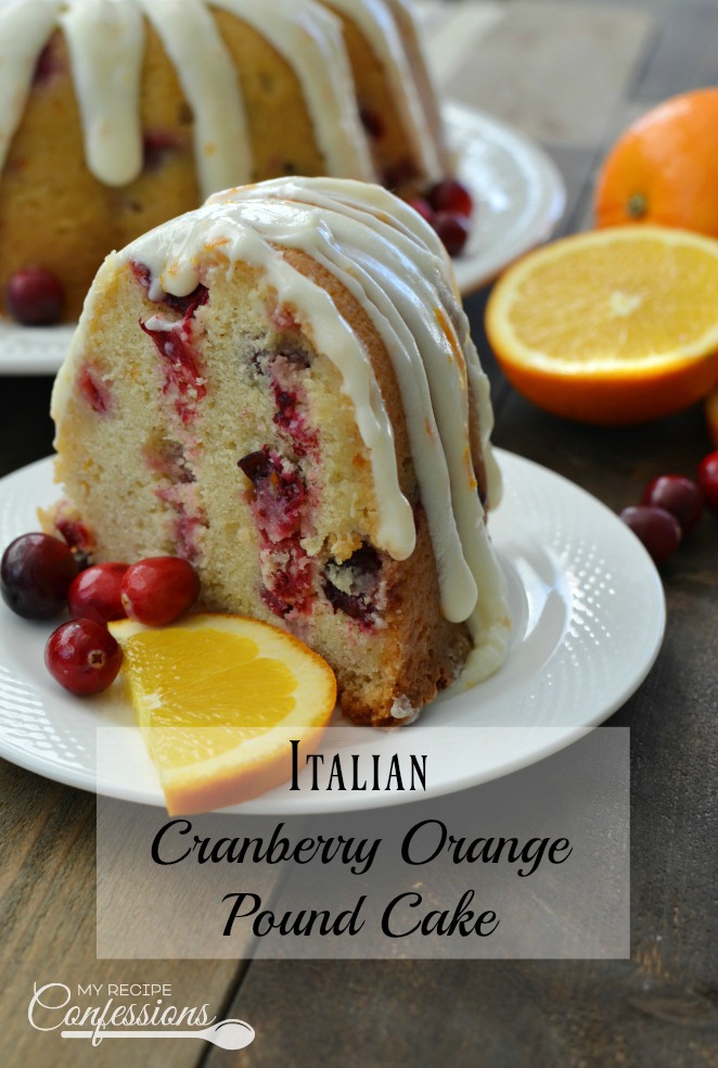 Italian Cranberry Orange Pound Cake is the best holiday recipe ever! It is soft, fluffy, and loaded with flavor. I have to give most of the cake away when I make it because I want to eat it all myself. My family loves this cake so much I am going to make it our new holiday tradition. The recipe is so easy to follow and it's worth every minute you spend in the kitchen!