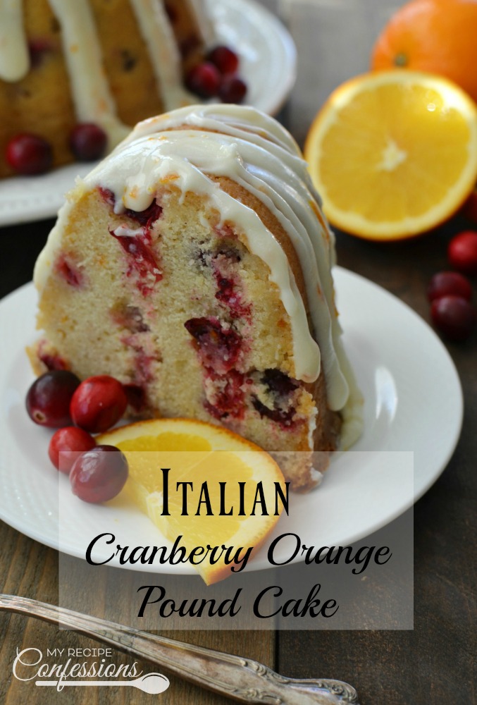 Orange Cranberry Bundt Cake, Cranberry Pound Cake