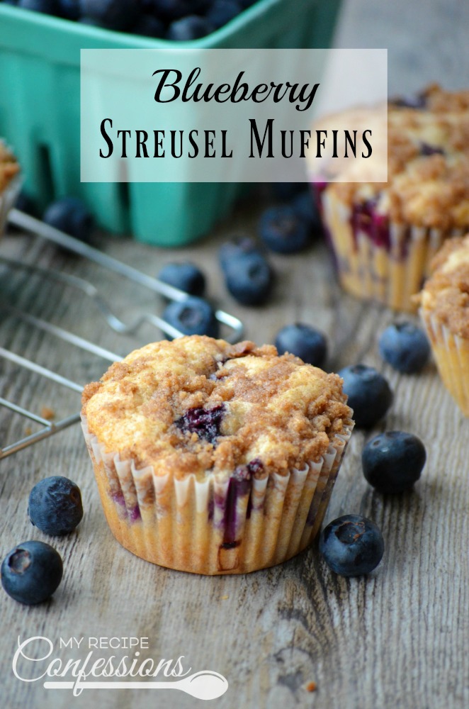 Blueberry Streusel Muffins are the best muffins you will ever taste! They are soft, fluffy, and practically melt in your mouth. I love how quick and easy they are to make. You won't find an easier muffin recipe! Serve these muffins for breakfast, brunch, or just because you can't stop thinking about them! 