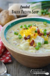 Loaded Baked Potato Soup is the best soup recipe you will ever find! Not only is is super quick and easy to make, it loaded with flavor. My family loves the smoky bacon and green onions throughout the soup. This soup is the ultimate comfort food and makes the perfect dinner any night of the week!