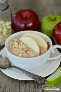 Apple Cinnamon Overnight Oatmeal is a simple and delicious breakfast. The best way to wake up in the morning is to a bowl of Apple Cinnamon Overnight Oatmeal. Not only is this recipe healthy it's also gluten free.