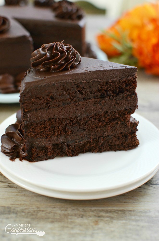 Ultimate Homemade Chocolate Cake is THE BEST RECIPE EVER! It is so moist and very easy to make. It tastes just like the Chocolate Tower Cake from the Cheesecake Factory!