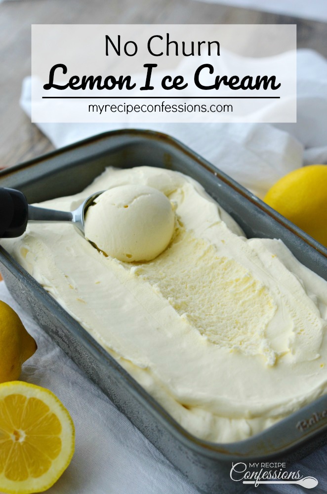 No Churn Lemon Ice Cream is a gift from Heaven! It's creamy custard-like texture and refreshing flavor with leave you breathless. You don't need a ice cream maker to make this homemade goodness and it's so easy anybody can make it!