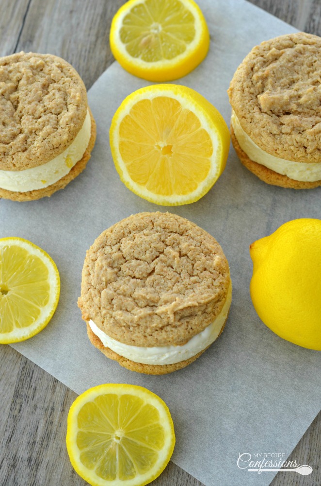 Lemon Cheesecake Ice Cream Sandwich is a sweet and refreshing dessert. The lemon ice cream is sandwiched between two soft and chewy graham cookies. This recipe is not only delicious, it's very easy to make too! 