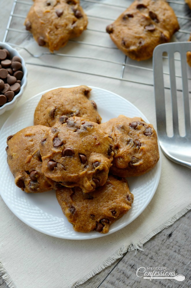 Gluten Free Pumpkin Chocolate Chip Cookies