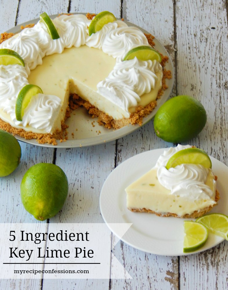 5 Ingredient Key Lime Pie is the BEST key lime pie recipe out there! It's quick, easy and will blow you away with its amazing flavor! This pie can seriously be whipped up in under 20 minutes. Nobody will believe that you didn't slave in the kitchen all day making it. The smooth and creamy texture and the tart burst of the lime makes this pie the BEST EVER! 