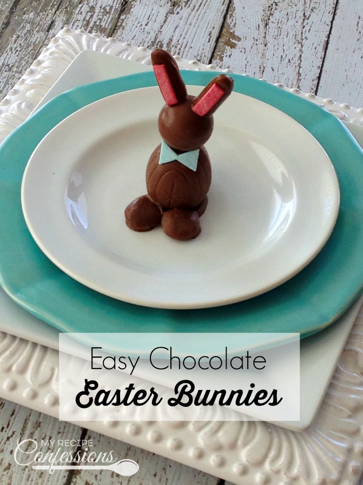 Easy Chocolate Easter Bunnies are a fun and easy treat to make with the kids for Easter. Instead of coloring Easter eggs this year, give these adorable bunnies a try. Not only are they super cute and fun to make, they are delicious too!