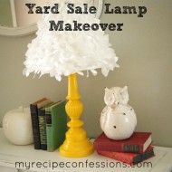 How to give a drab $2 yardsale lamp a unbelievable make-over.