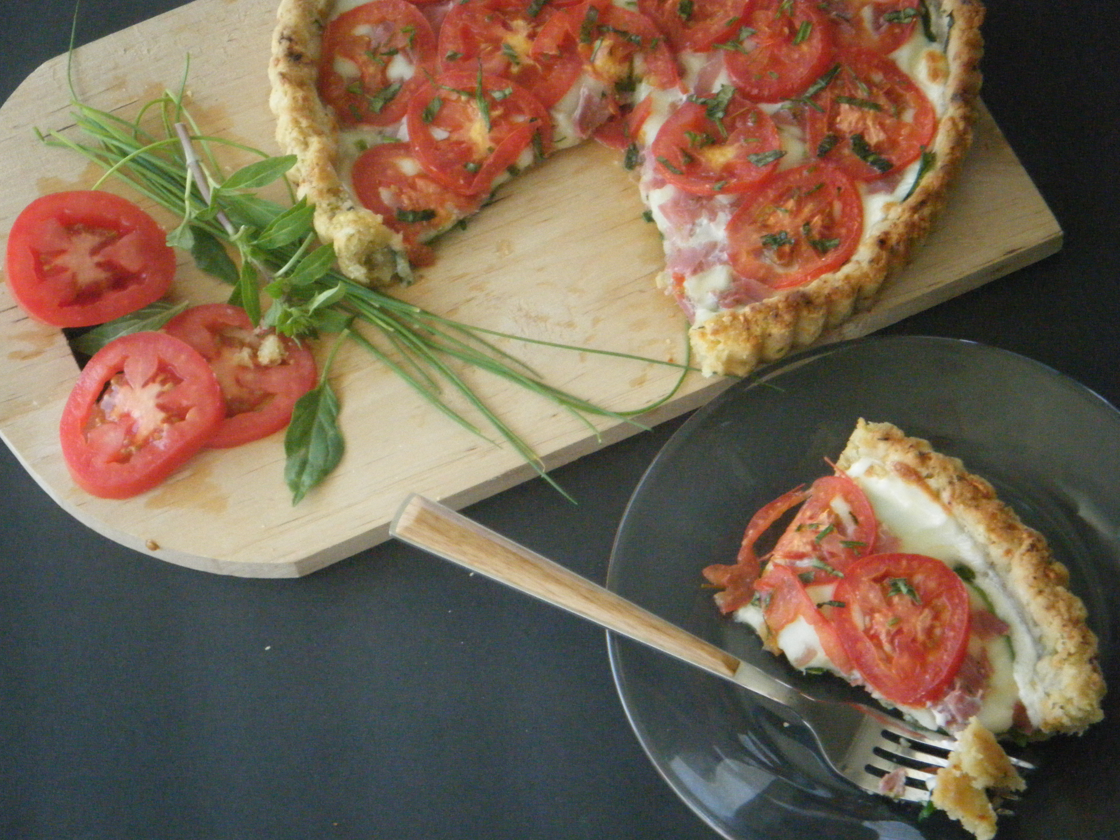 Tomato and Spinach Herb Tart