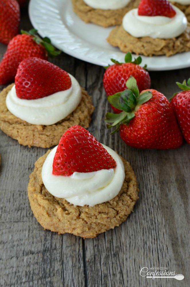 Strawberry Cheesecake Cookies taste just like the real thing. From the graham cracker cookie and the cheesecake frosting to the fresh strawberry on top. These cookies are a lot easier to make than a regular strawberry cheesecake. My family loves them. They are perfect for any party and are even elegant enough to serve at a wedding reception.