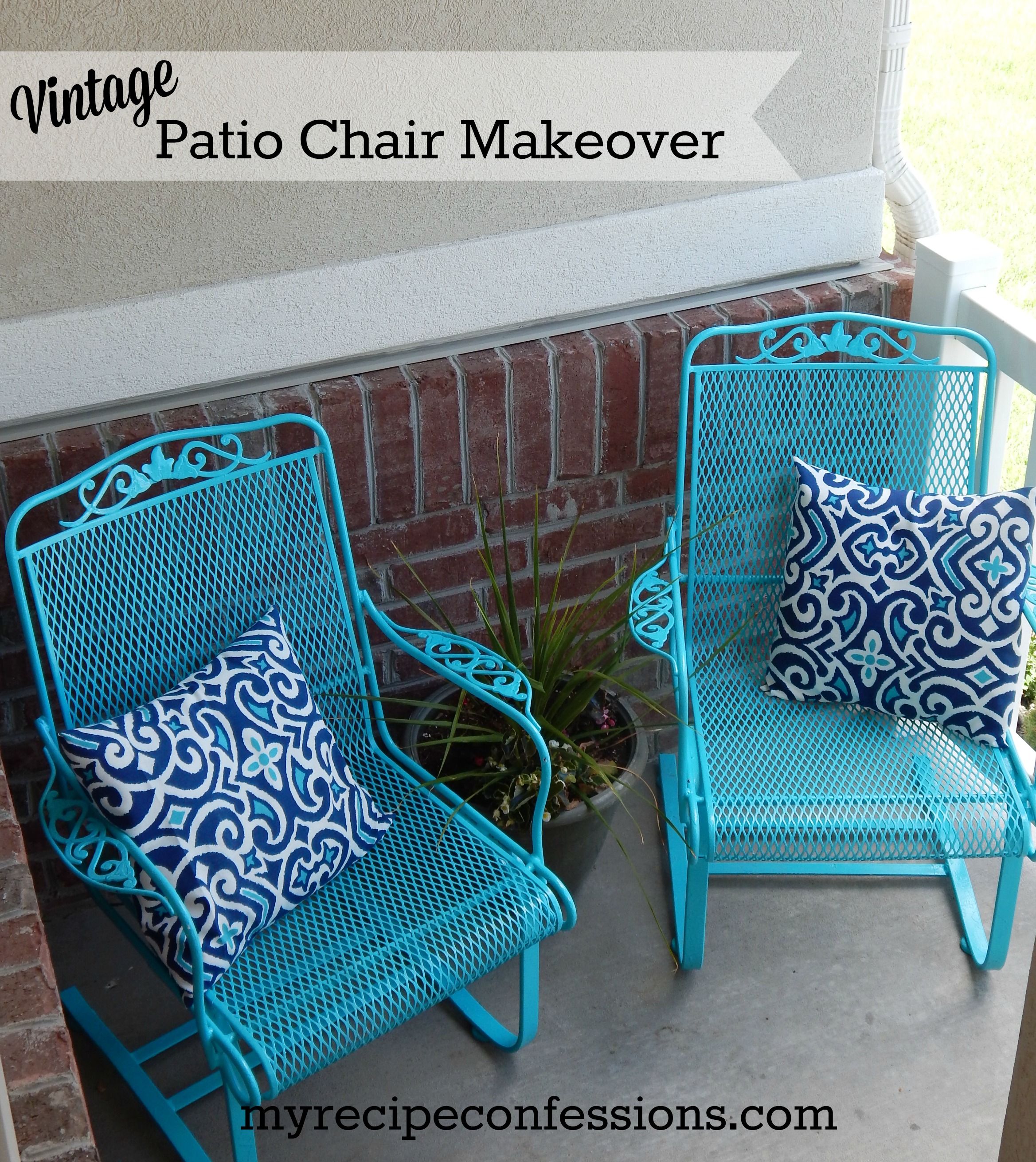 VIntage Patio Chair Makeover