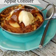 Easy Caramel Apple Cobbler