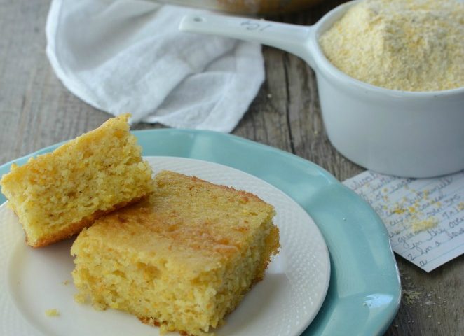 Easy Sweet Buttermilk Cornbread tastes just like Southern cornbread. The moist, tender texture and buttery sweet flavor makes this the BEST cornbread recipe ever! This homemade cornbread is just as easy to make as a box mix. 