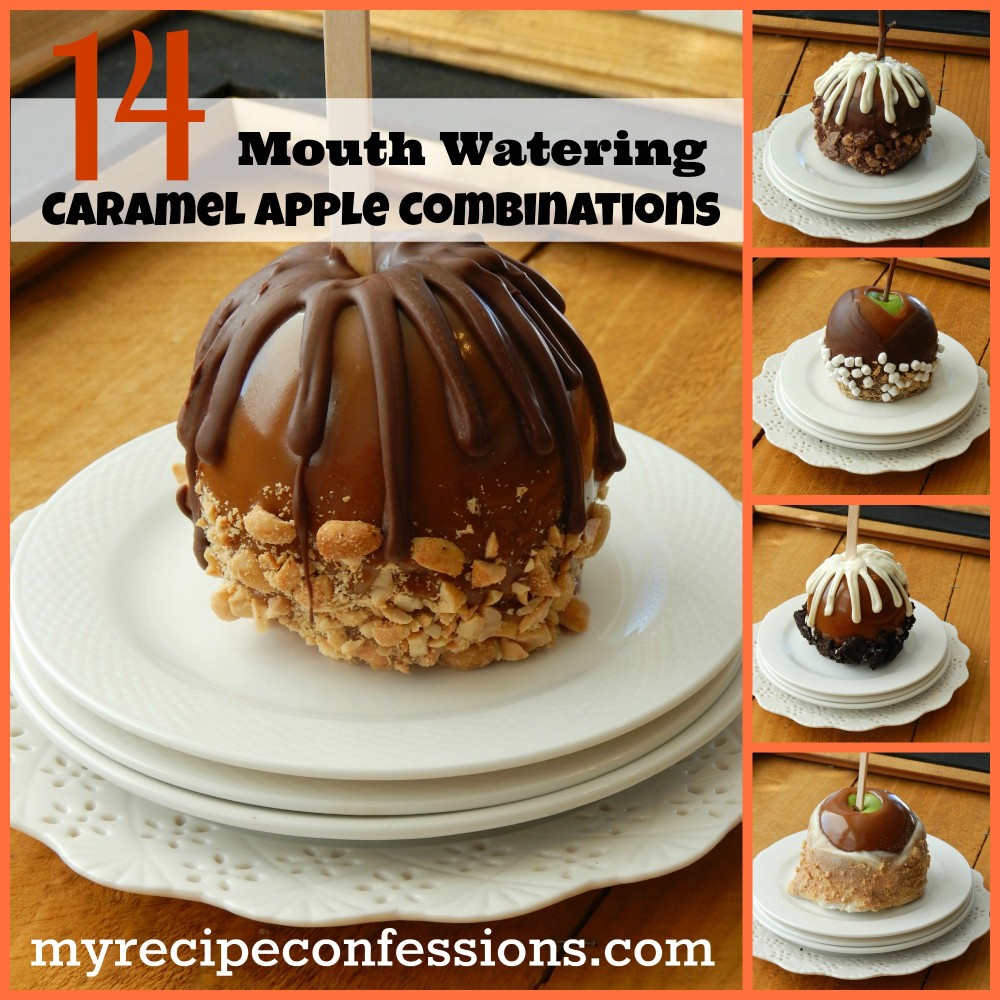 14 Mouth Watering Caramel Apple Combinations will make you want to lick your computer screen. Are you looking for some gift ideas for Christmas? These gourmet apples make the perfect diy gifts for Christmas. There is no needs to spend all that money on store bought caramel apples when you can make your own at home. Make sure to check out my recipe for The Best Homemade Caramel Apples.