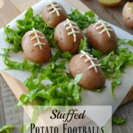 Stuffed Potato Footballs