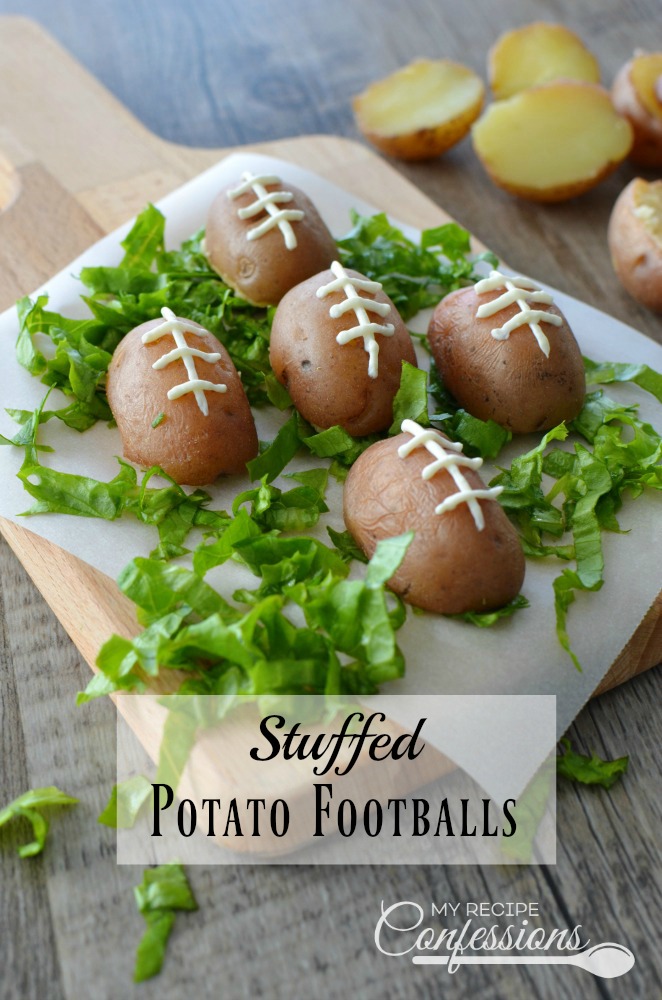Stuffed Potato Footballs is the perfect appetizer for your football party! Between the crispy skin and the cheesy bacon filling it's a guaranteed touchdown! Follow the Electric Pressure Cooker instructions and cook the potatoes in 3 minutes. Trust me, these potatoes are always a winner at parties!