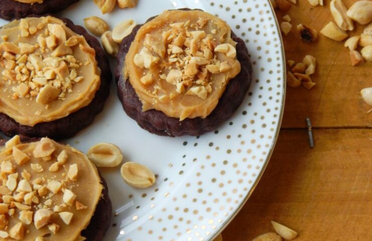 Peanut Butter Ganache Chocolate Cookies