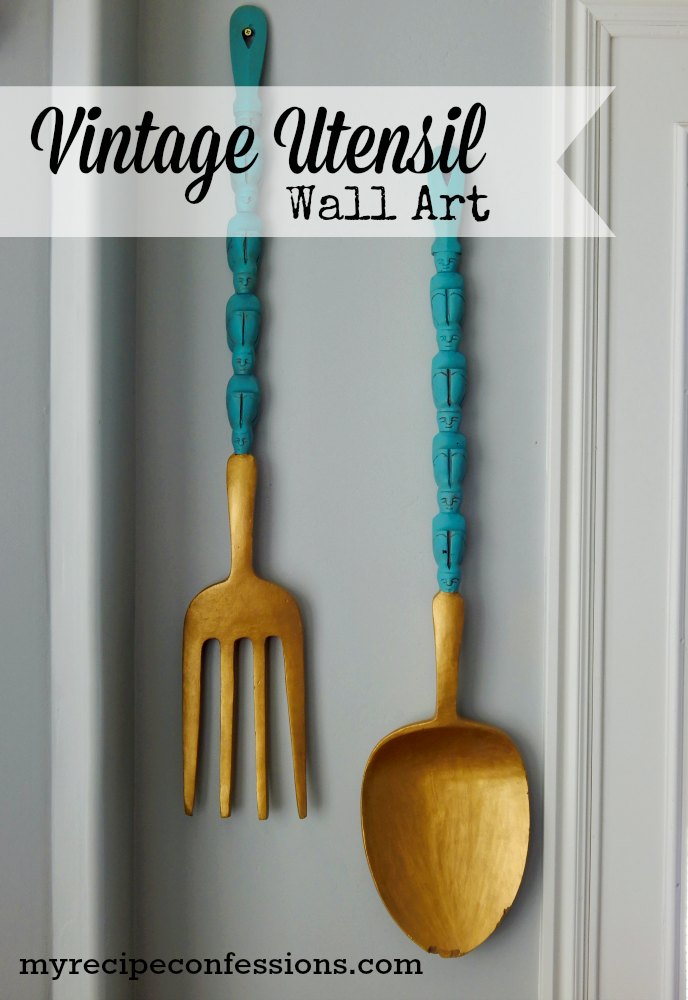 Wooden Kitchen Utensil Wall Art My Recipe Confessions