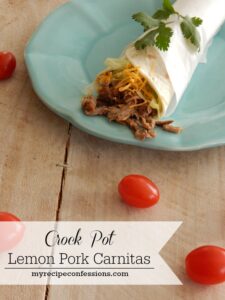 Crock Pot Pork Carnitas. Who doesn’t love crockpot recipes? This recipe is going to knock your socks off! It is loaded with flavor and is one of my favorite dinner recipes. Serve it with your favorite sides for a meal that nobody will forget.