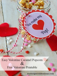 Easy Valentine’s Day Caramel Popcorn