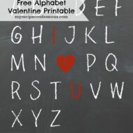 Free Alphabet Valentine Printable