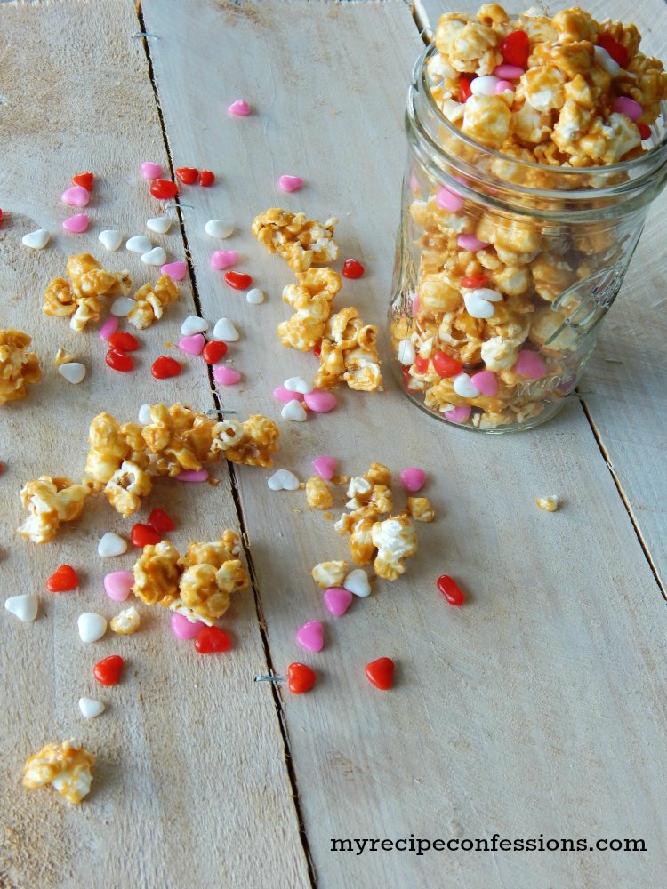 Easy Valentine’s Day Caramel Popcorn