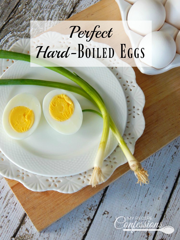 Perfect Hard-Boiled Eggs are easy to peel and come out perfect every time! No more green rings around the yolk or half the egg coming off with the shell. 