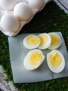 How to Make the Perfect Hard Boiled Eggs in the Oven. I love making hard boiled eggs in the oven! If you are making a big batch of boiled eggs for a breakfast, or a party this is a great way to do it. The eggs won’t have a green ring around the yolk. They turn out perfect every time. Don’t waste time with other recipes, stick with this one for the best results!