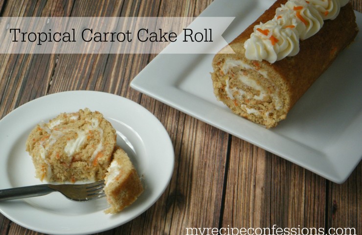 Tropical Carrot Cake Roll