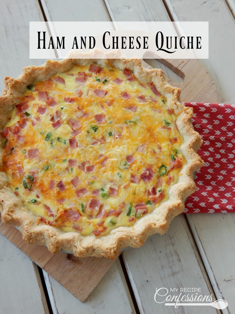 Ham and Cheese Quiche is not only amazing but super easy too. The flaky, buttery crust is out of this world and the filling is packed with flavor!