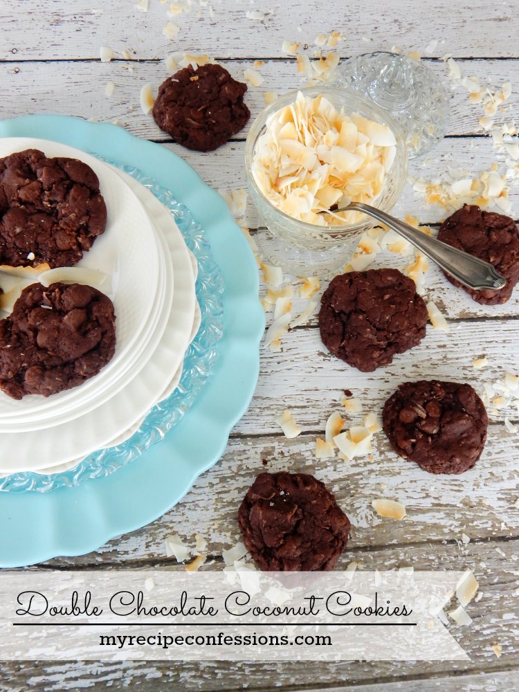 My Recipe Confessions Double Chocolate Coconut Cookies