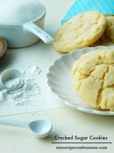 Cracked Sugar Cookies are so soft and chewy. I love cookie recipes and this one is one of the best! Don’t use a mix or the tube cookies, because they won’t compare to these Cracked Sugar Cookies!