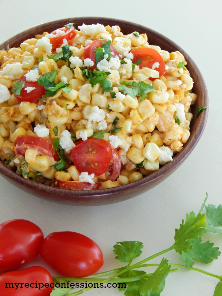 Mexican Street Corn. I love Mexican food and this is one of the best recipes you will find! It is a great vegetarian and gluten-free recipe that will please everybody. It is an amazing side dish to serve along your favorite Mexican entrée!