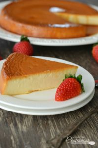 Creamy Spanish Flan is the BEST RECIPE EVER!!! The cream cheese in this recipe makes the flan so smooth and creamy.  Don't worry, it's very easy to make too. This Creamy Spanish Flan is the perfect dessert for any occasion.