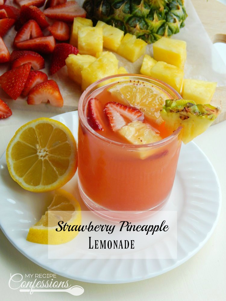Strawberry Pineapple Lemonade is the ultimate summer drink! It is the perfect way to quench your thirst on a hot summer day. One of the great things about this recipe is the is so quick and easy. The other fruit punch drinks don't even compare!