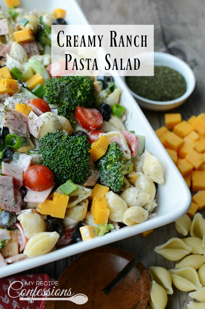 Creamy Ranch Pasta Salad - My Recipe Confessions