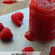 30 MInute Raspberry Freezer Jam