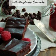 Gourmet Raspberry Brownies with Raspberry Ganache