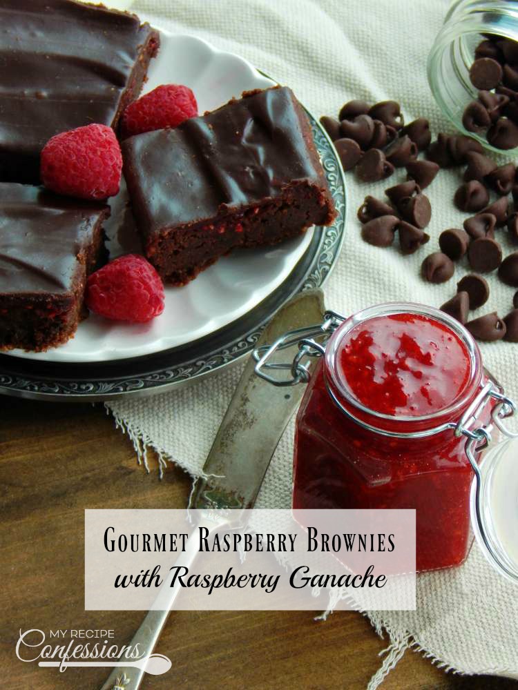 Gourmet Raspberry Brownies with Raspberry Ganache are the best brownies you will ever eat! They are so soft, fudgy, and easy to make! These brownies beat a box mix any day! The raspberry ganache has the perfect silky smooth texture and raspberry flavoring. These brownies are any chocolate lovers dream come true!