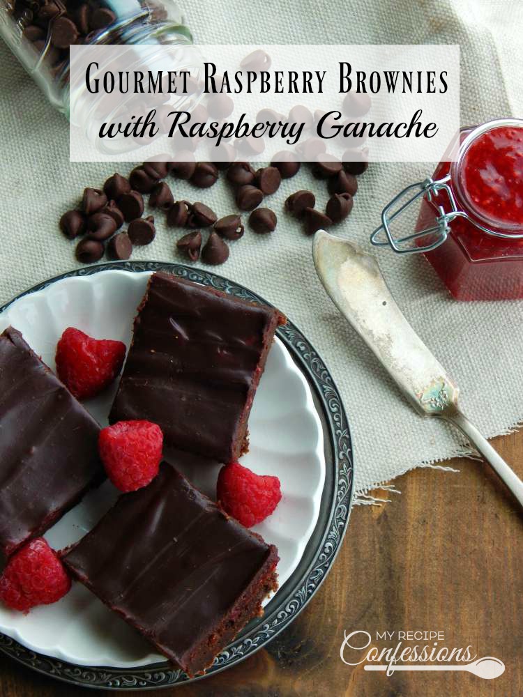 Gourmet Raspberry Brownies with Raspberry Ganache are the best brownies you will ever eat! They are so soft, fudgy, and easy to make! These brownies beat a box mix any day! The raspberry ganache has the perfect silky smooth texture and raspberry flavoring. These brownies are any chocolate lovers dream come true!