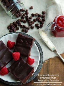 Who needs cookies when you can have Gourmet Raspberry Brownies with Raspberry Ganache? They tastes like chocolate dipped raspberries. This is one of those easy desserts that you will want to make over and over. This recipe is definitely a keeper!