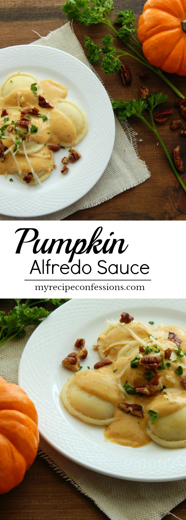 Pumpkin Alfredo Sauce is smooth and creamy sauce, with a subtle sweetness from the pumpkin. Don't let the name fool you, this is a very easy recipe to make. Serve it over a bed of pasta for the perfect fall or winter dinner!