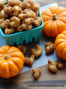 Pumpkin Spice Caramel Corn Pops-Sweet, crunchy, and perfectly spiced, these Pumpkin Spice Caramel Corn Pops are highly addicting! This easy recipe makes it even easier to enjoy these treats anytime you want.