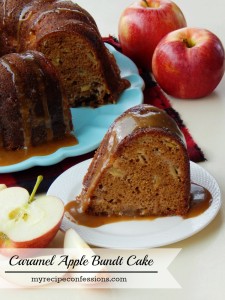 Caramel Apple Bundy Cake is even better than it sounds! This is one of those recipes that you will want to hang onto. You might have other apple recipes, but this one is seriously a game changer! It is so dang moist and the caramel sauce is out of this world! Celebrate the Fall season with this cake!