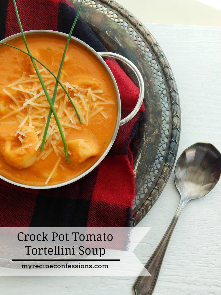 Crock Pot Tomato Tortellini Soup is one of the best crockpot recipes! The flavor is out of this world and it is so easy to make. Who doesn’t love and easy dinner? This soup is one of the best recipes for soup you will find! 