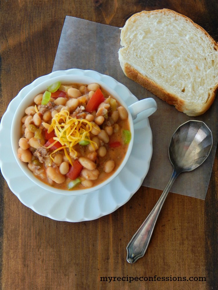 Creamy Crock Pot White Bean Chili - My Recipe Confessions